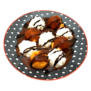 Postre Profiteroles